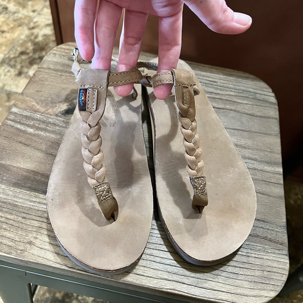 Pre-Loved Braided Rainbow Sandals
